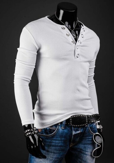Men's Basic Long Sleeve Top White Bolf 145362