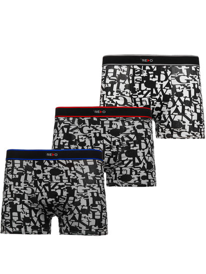 Men's Boxer Shorts Multicolor Bolf 1BE734-3P 3 PACK