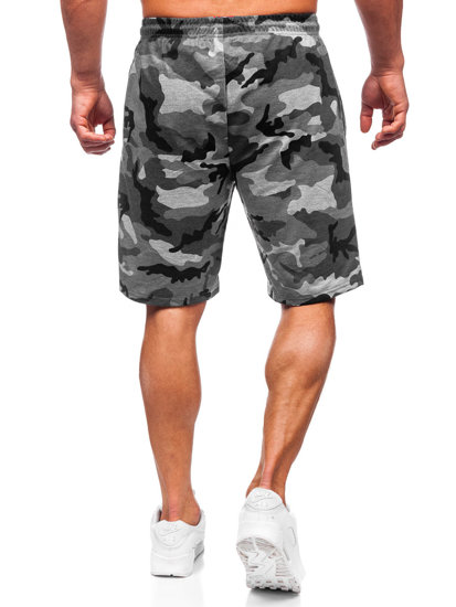 Men's Camo Shorts Grey Bolf 8K283