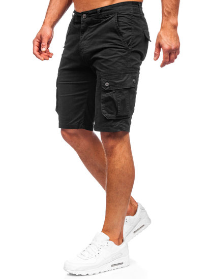 Men's Cargo Shorts Black Bolf 3057