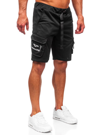 Men's Cargo Shorts Black Bolf HS7188