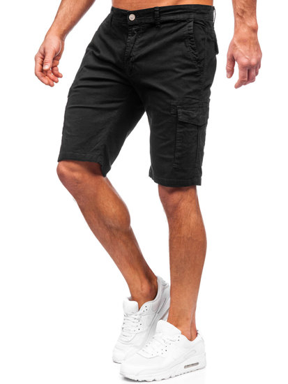 Men's Cargo Shorts Black Bolf J705