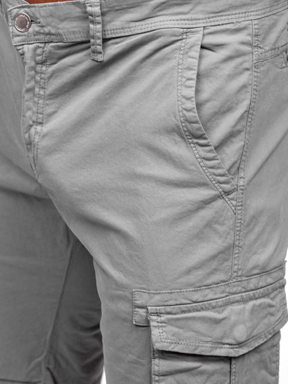 Men's Cargo Shorts Grey Bolf J705