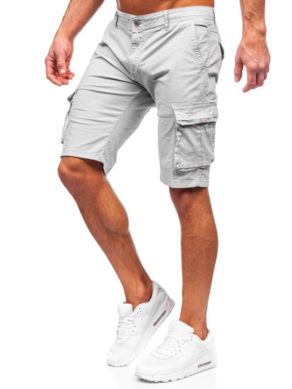 Men's Cargo Shorts Grey Bolf J707