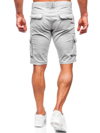 Men's Cargo Shorts Grey Bolf J707