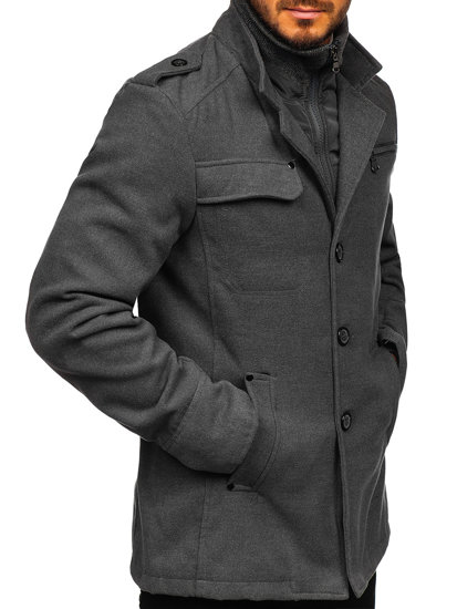 Men's Coat Grey Bolf 8856D
