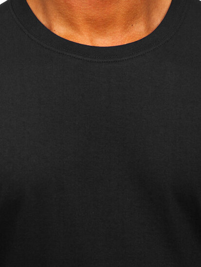 Men's Cotton Basic T-shirt Black Bolf B459