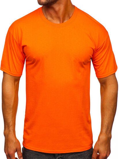 Men's Cotton Basic T-shirt Orange Bolf B459