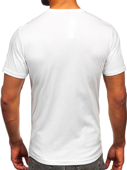 Men's Cotton Printed T-shirt White Bolf 143001
