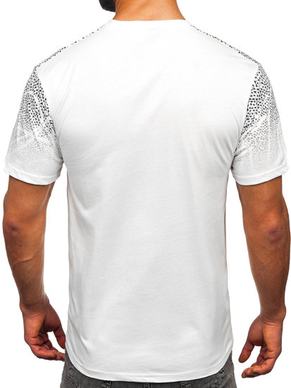 Men's Cotton Printed T-shirt White Bolf 14710