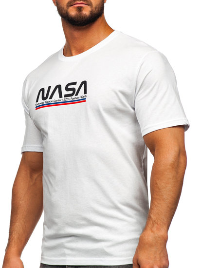 Men's Cotton Printed T-shirt White Bolf 14749