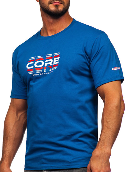 Men's Cotton T-shirt Blue Bolf 14731