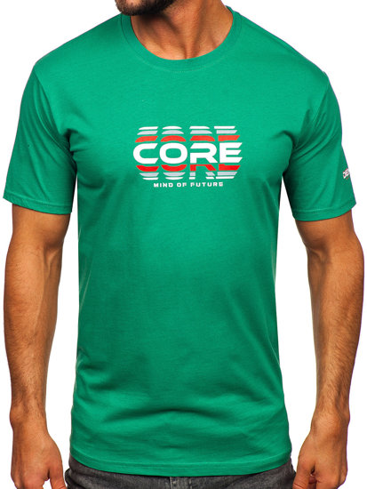 Men's Cotton T-shirt Green Bolf 14731