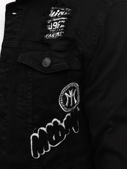 Men's Denim Jacket Black Bolf G131