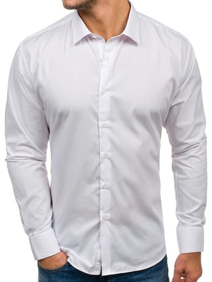 Men's Elegant Long Sleeve Shirt White Bolf TS100