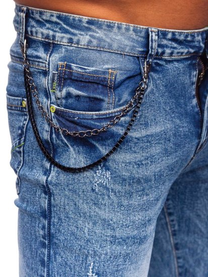Men's Jeans Regular Fit Navy Blue Bolf HY1050