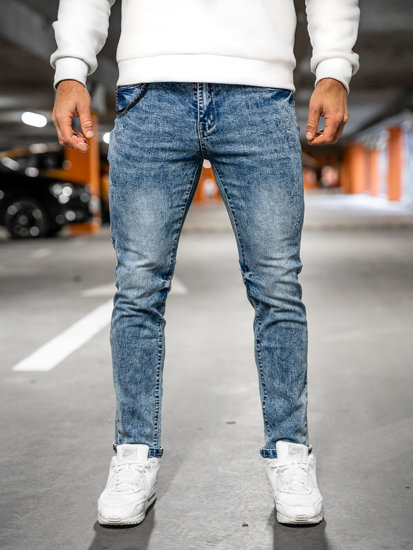 Men's Jeans Regular Fit Navy Blue Bolf HY1050