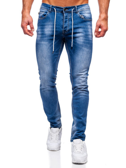 Men's Jeans Regular Fit Navy Blue Bolf MP021BC