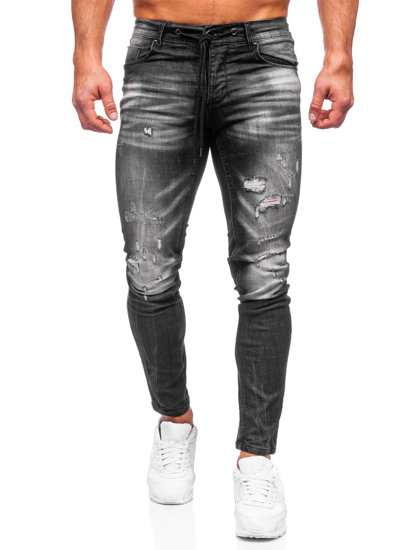 Men's Jeans Slim Fit Black Bolf MP005N
