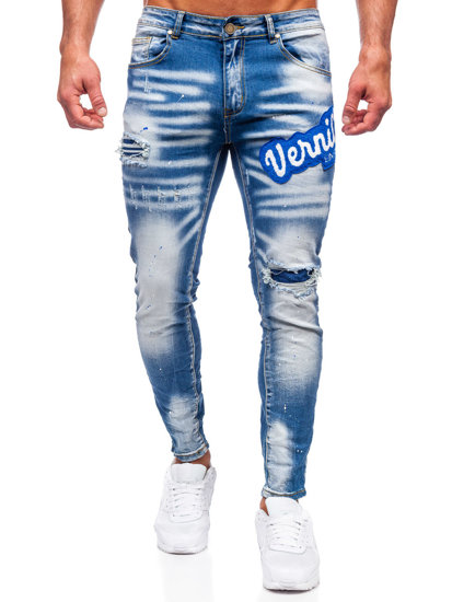 Men's Jeans Slim Fit Navy Blue Bolf BC1068