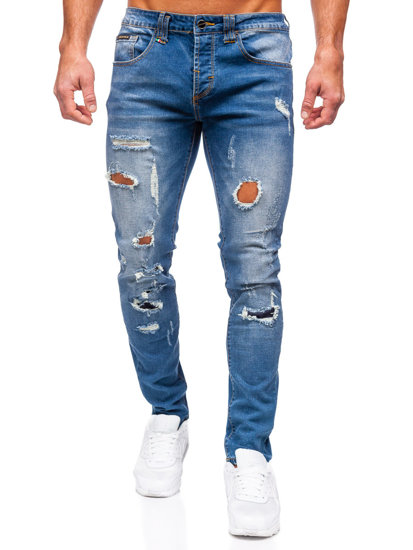 Men's Jeans Slim Fit Navy Blue Bolf MP0086BS