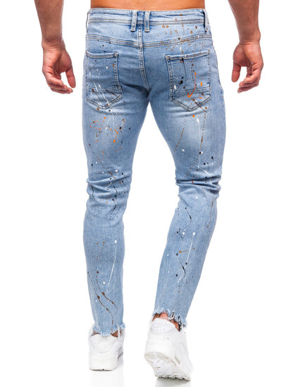 Men's Jeans Slim Fit Sky Blue Bolf KX1136