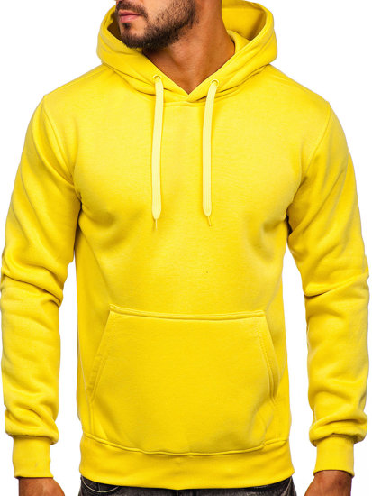 Men's Kangaroo Hoodie Light Yellow Bolf 2009-33
