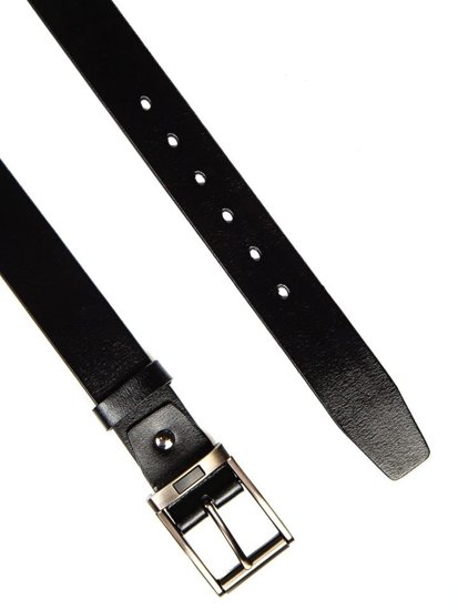 Men's Leather Belt Black Bolf P014