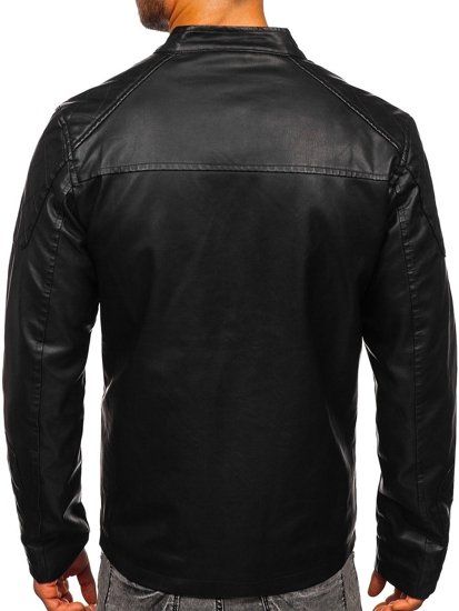 Men's Leather Jacket Black Bolf 1151