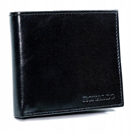 Men's Leather Wallet Black 4587