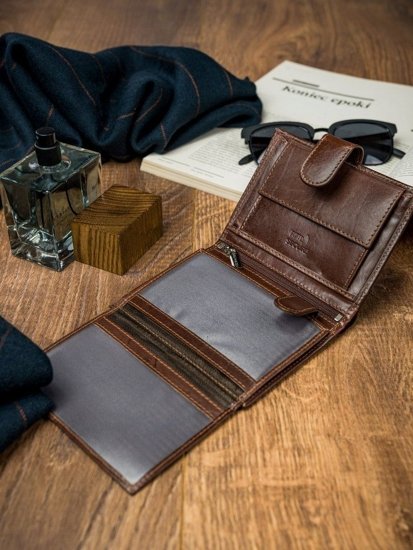 Men's Leather Wallet Brown 4515