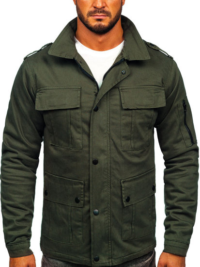 Men's Lightweight Cotton Jacket Khaki Bolf 10290