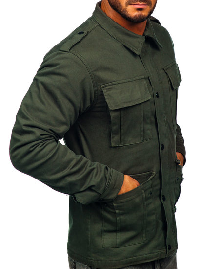 Men's Lightweight Cotton Jacket Khaki Bolf 10290