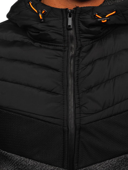 Men's Lightweight Jacket Black-Orange Bolf BKS2153