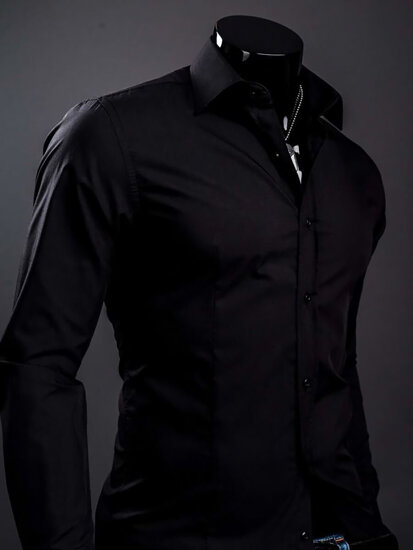 Men's Long Sleeve Shirt Black Bolf 1703A