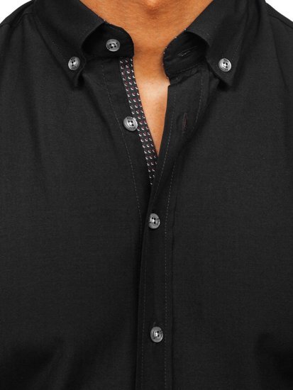 Men's Long Sleeve Shirt Black Bolf 20716