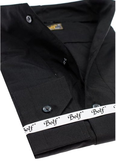 Men's Long Sleeve Shirt Black Bolf 5702