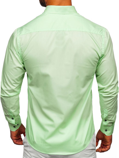 Men's Long Sleeve Shirt Light Green Bolf 20716