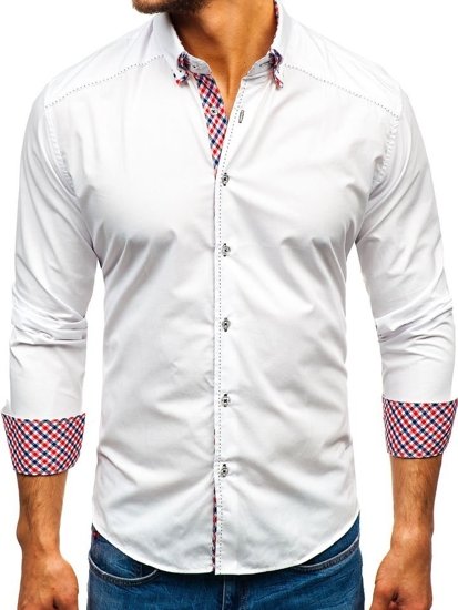 Men's Long Sleeve Shirt White Bolf 3707