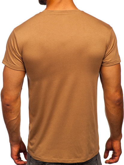 Men's Plain T-shirt Brown Bolf 2005
