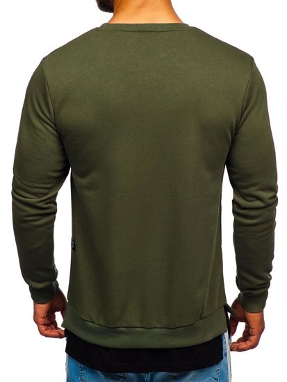 Men's Printed Sweatshirt Khaki Bolf 11114