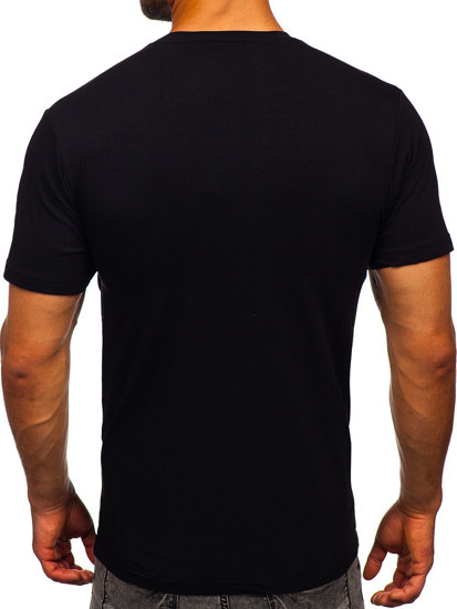 Men's Printed T-shirt Black Bolf 2352