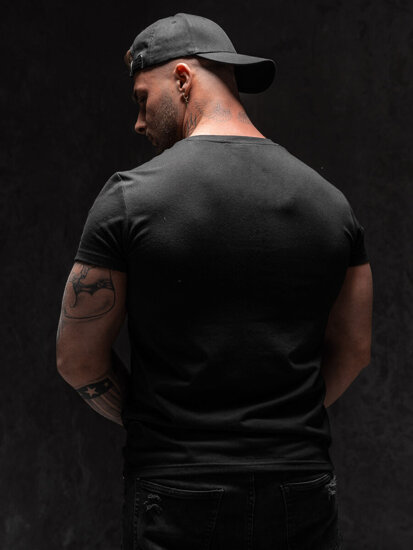 Men's Printed T-shirt Black Bolf Y70015