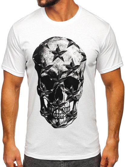 Men's Printed T-shirt White Bolf 6300