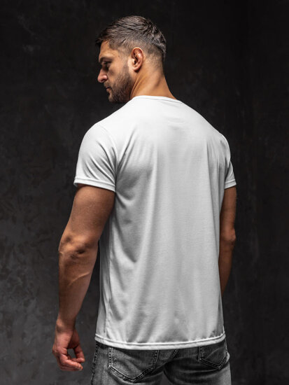 Men's Printed T-shirt White Bolf KS2552