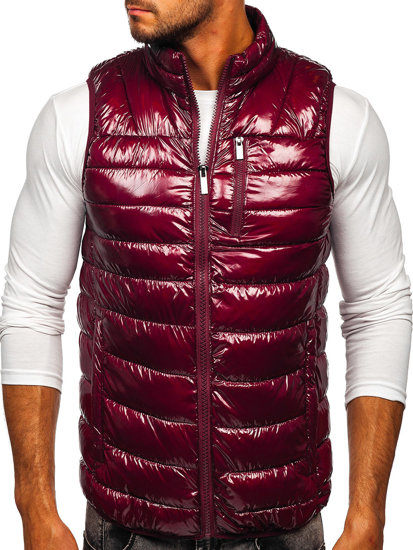 Men's Quilted Gilet Claret Bolf R0109A