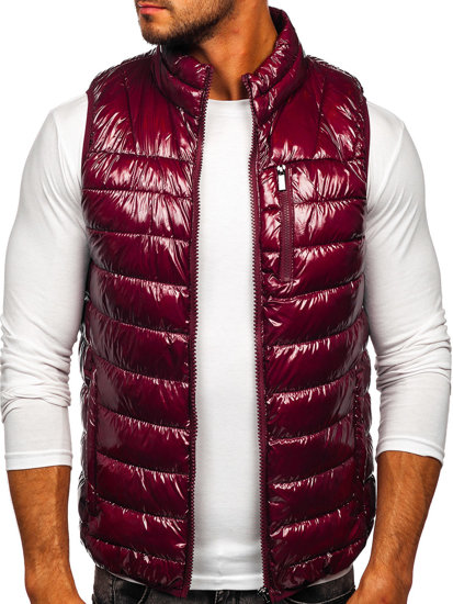 Men's Quilted Gilet Claret Bolf R0109A