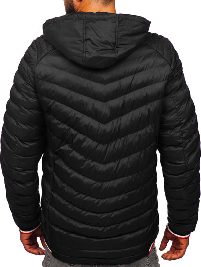 Men's Quilted Winter Jacket Black Bolf 5M765