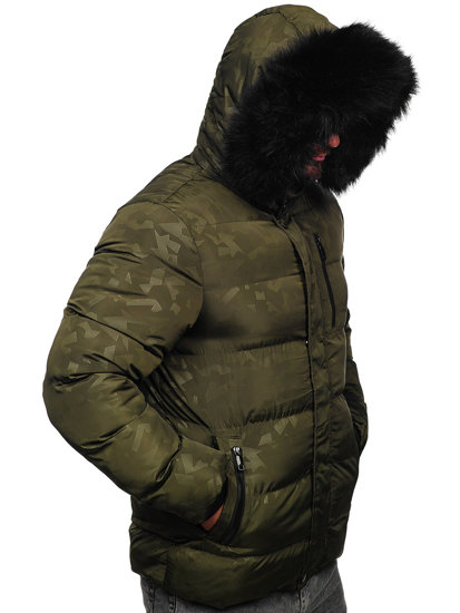 Men's Quilted Winter Jacket Khaki Bolf 27M8109