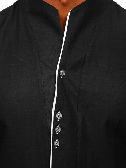 Men's Short Sleeve Shirt Black Bolf 5518